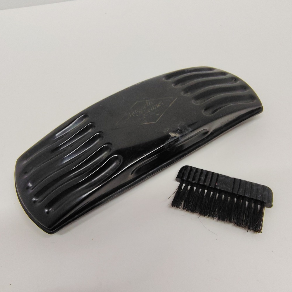 Vintage Stanley Magnetic Cleaner Lint Brush Pet Hair Remover Black Tool